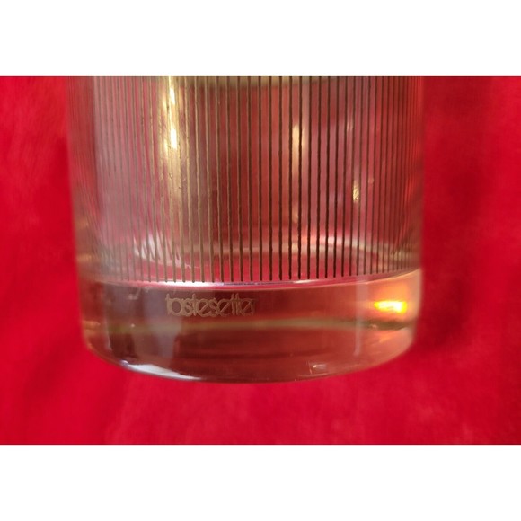 Tastesetter Low Ball/Old Fashioned Glasses Weave Knot Pattern Vintage Set of 3 - Picture 5 of 5